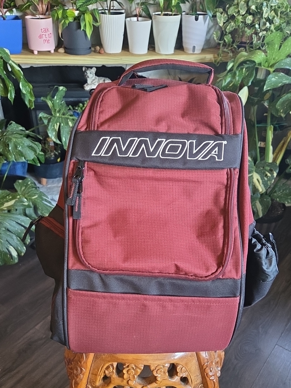 Men's Maroon Disc Golf Backpack